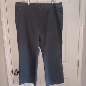 Pact Organic Cotton Wide Leg Crop Chinos